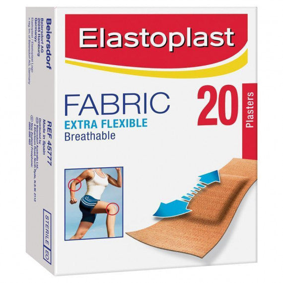 Elastoplast Fabric Extra Flexible Plaster 20 Pack