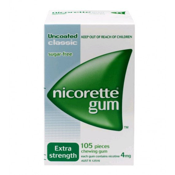 Nicorette Nicotine Gum Classic 4mg 105 Pieces