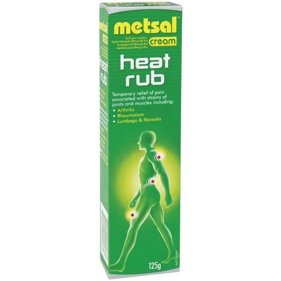 Metsal Cream Heat Rub 125g