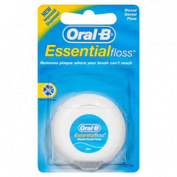 Oral-B Essential Dental Floss Waxed 50m