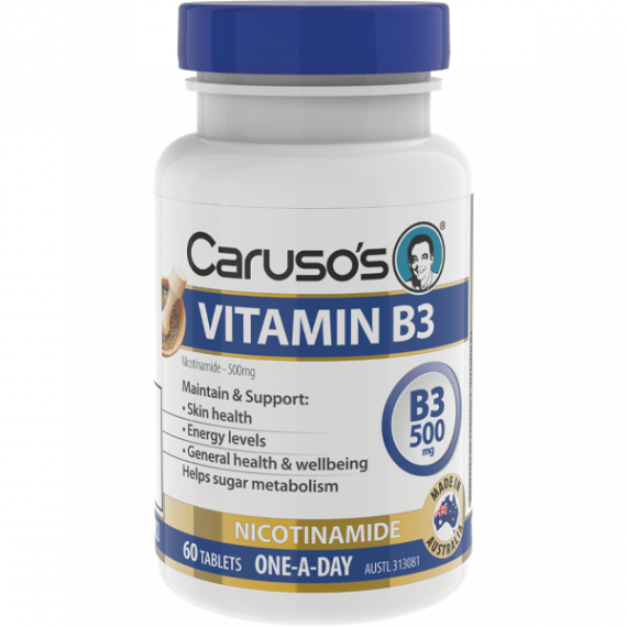 Carusos Vitamin B3 60 Tablets