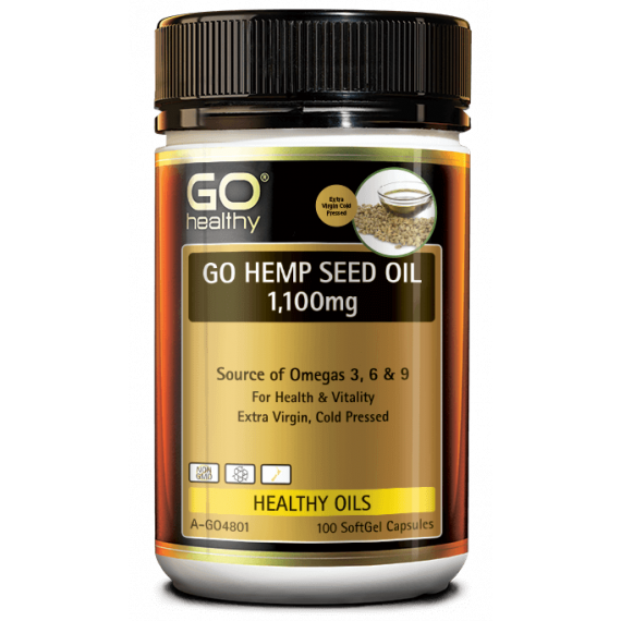 Go Healthy Go Hemp Seed Oil 1100mg 100 Capsules