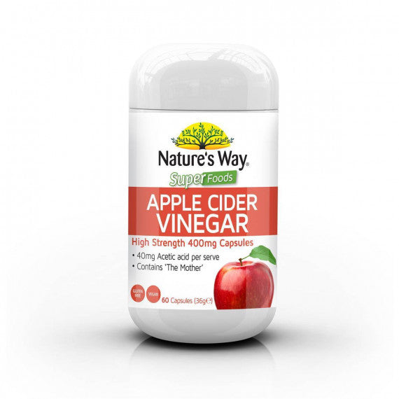 Natures Way Superfoods Apple Cider Vinegar 400mg 60 Tablets