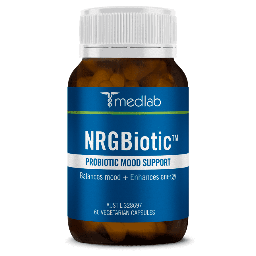 MEDLAB NRGBiotic - 60 Vegetarian Capsules - Probiotics & Energy