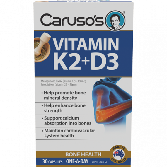 Carusos Vitamin K2+D3 30 Tablets