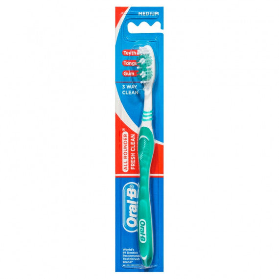 Oral-B All Rounder Fresh Clean Medium Toothbrush