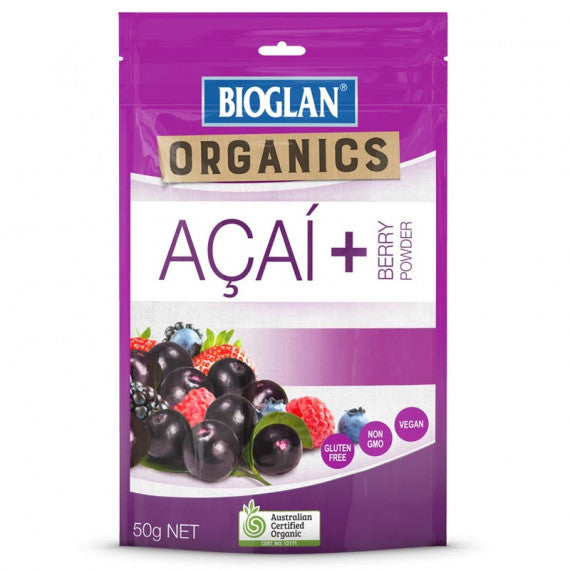 Bioglan Organic Acai + Berry Powder 50g