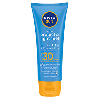 Nivea Protect and Light Feel Non-Greasy SPF30 Sunscreen Lotion Spectrum 100ml