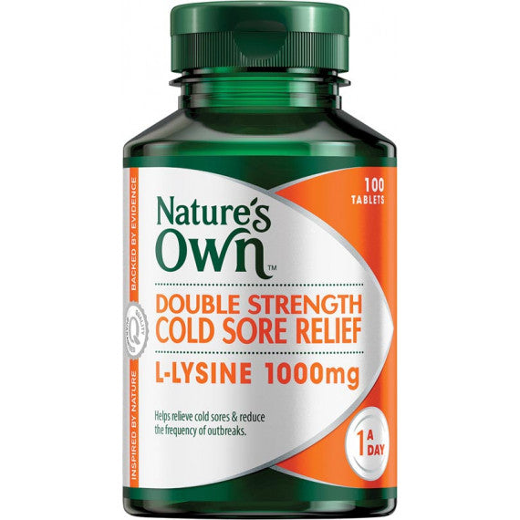 Natures Own Double Strength Cold Sore Relief 100 Tablets