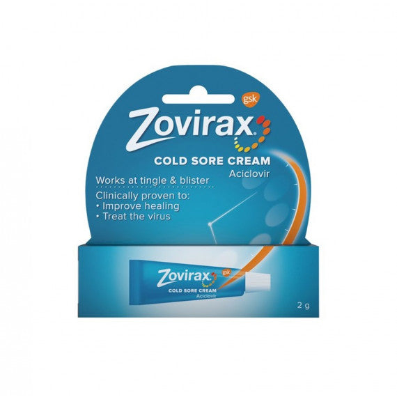 Zovirax Cold Sore Cream Tube 2g