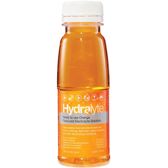 Hydralyte Electrolyte Solution Orange 250ml
