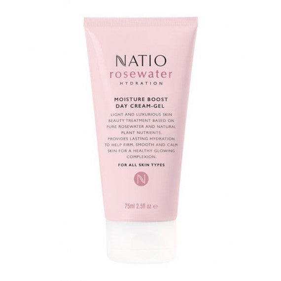 Natio Rosewater Moisturiser Boost Day Cream Gel 75mL