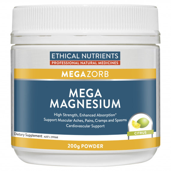 Ethical Nutrients Megazorb Mega Magnesium Powder Citrus 200g