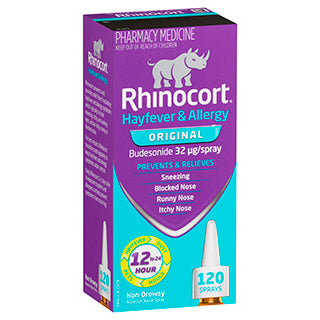 Rhinocort Hayfever & Allergy Original Nasal Spray 120 Doses Non-Drowsy