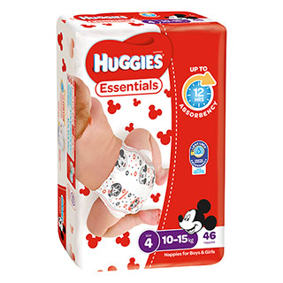 Huggies: Essentials Nappies - Size 4 (46 Pack)