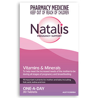 Natalis Pregnancy Support Multivitamin 30 Tablets - Nutritional Elevit Generic