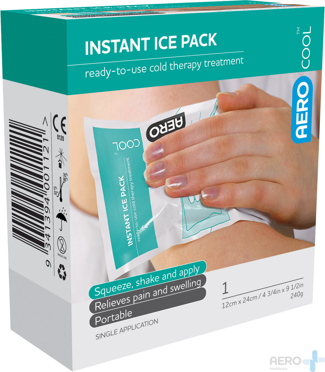 LARGE Instant Ice Pack DISPOSABLE Single Pack Squeeze & Shake