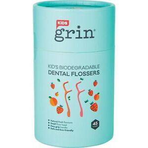 Grin Biodegradable Dental Flossers Kid's 45 Dental Care
