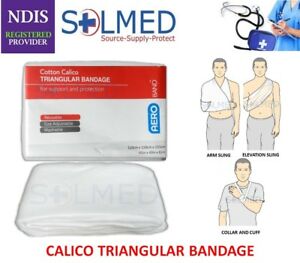 PREMIUM COTTON CALICO TRIANGULAR BANDAGE ARM SLING BANDAGE