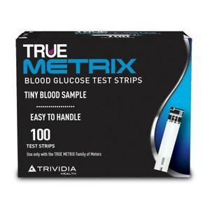 TRUE METRIX Blood Glucose Test Strips 100pk Diabetes Self-Testing