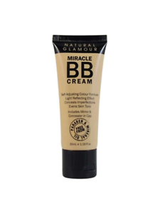 Natural Glamour - Miracle BB Cream TAN NUDE Mirror + Concealer 35ml Foundation