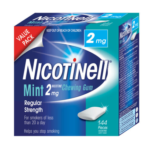 Nicotinell 2mg Mint Chewing Gum Regular Strength 144 Pieces