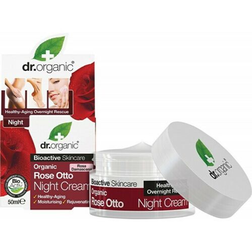 Dr Organic Night Cream Organic Rose Otto 50ml Moisturizers & Treatments