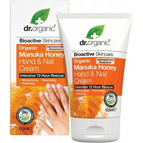 Dr Organic Hand & Nail Cream Organic Manuka Honey 125ml Body