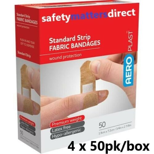 Fabric Band Aids Fabric Bandages Latex Free Premium Strip Bulk 50pk