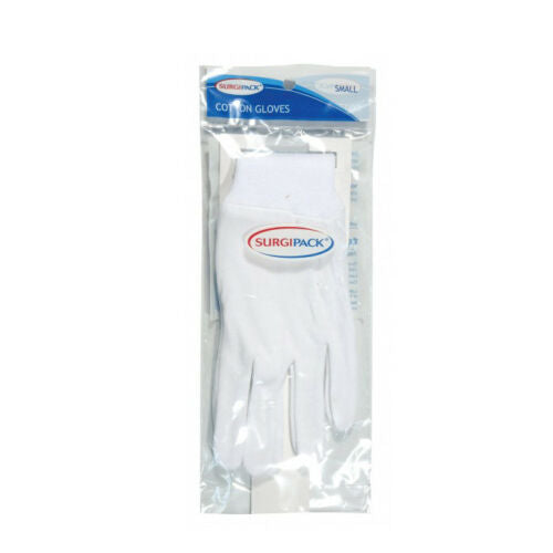Surgipack Regular Cotton Gloves With Snug Fitting Knitted Cuff - Large
