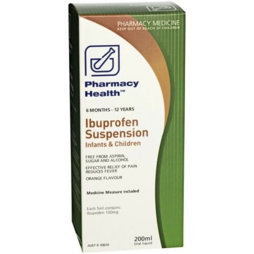 Pharmacy Health Ibuprofen Suspension For Infants & Children 200ml