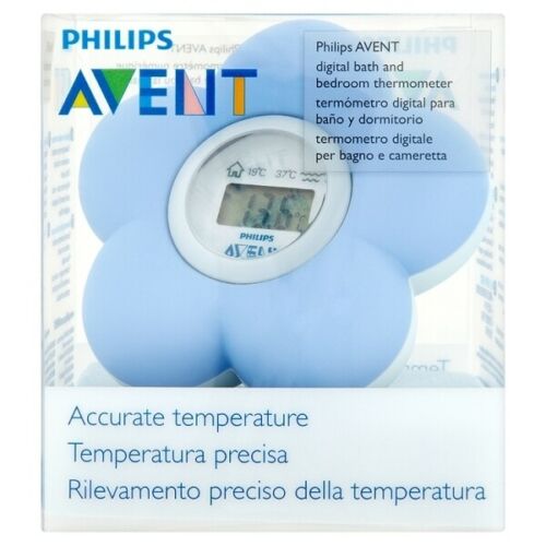AVENT Baby Digital Bath and Room Thermometer (Blue)