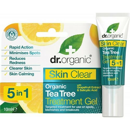 Dr Organic Treatment Gel Skin Clear - Organic Tea Tree 10ml