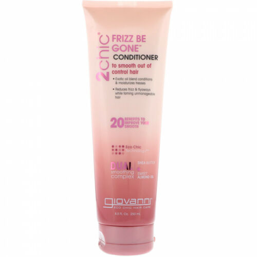 Giovanni, 2chic, Frizz Be Gone Conditioner, Shea Butter + Sweet Almond Oil, 250mL