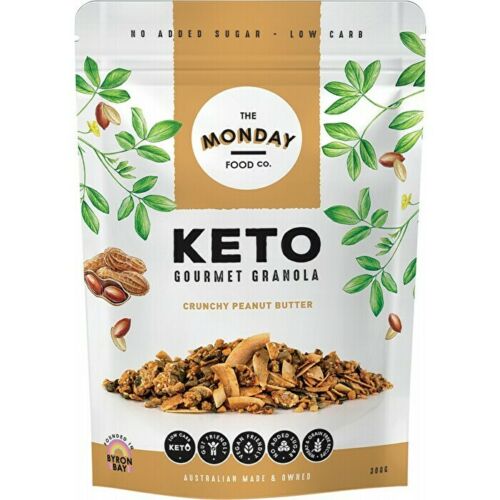 The Monday Food Co Keto Gourmet Granola Crunchy Peanut Butter 300g Other
