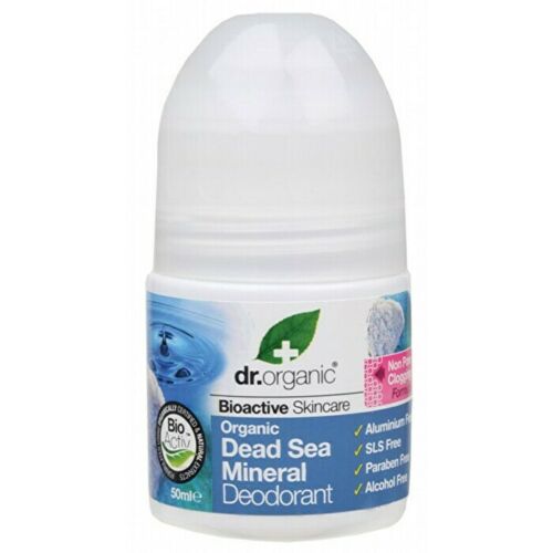 Dr Organic Roll-on Deodorant Organic Dead Sea Mineral 50ml Womens Perfume