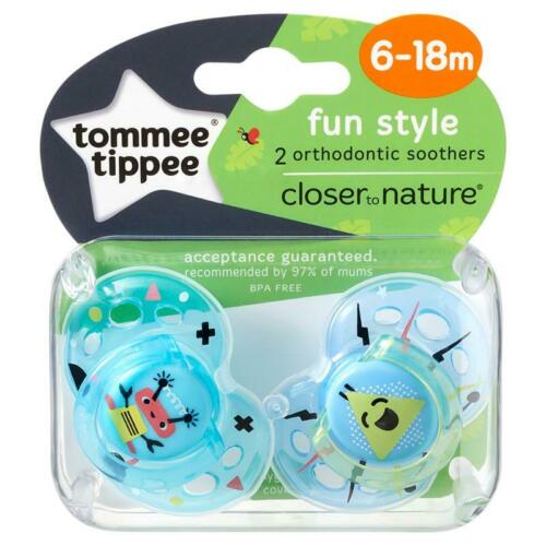 Tommee Tippee Closer To Nature Fun Style 6-18 Month 2 Pack - Assorted*