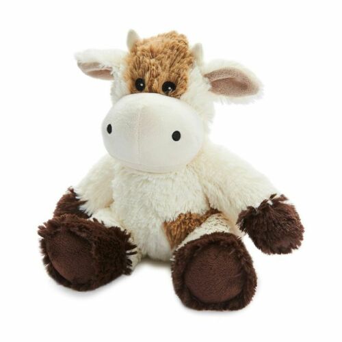 COZY PLUSH MICROWAVABLE SCENTED SOFT TOY BED WARMER - COW
