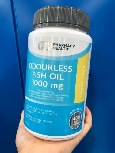 Pharmacy Health - Odourless Fish Oil 1000mg VALUE PACK - 400 Capsules