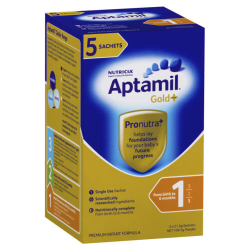 APTAMIL GOLD+ INFANT FORMULA FROM BIRTH TO 6 MONTHS POWDER 5 PACK X 5