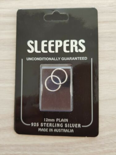 Studex Sterling Silver Sleeper 12mm Plain Hoop Earrings Sleepers Adnohr 925