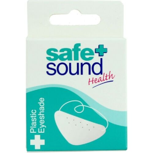 Safe & Sound White PVC Plastic Eyeshade Nap Sleeping Eye Mask Blindfold Blinder